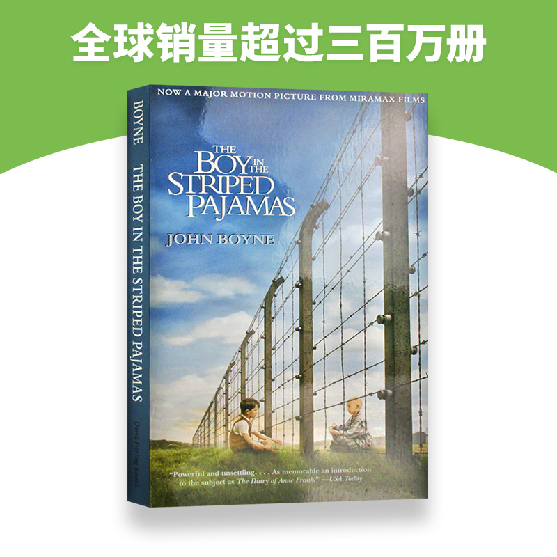 穿条纹睡衣的男孩英文原版小说 The Boy in the Striped Pajamas 穿条纹衣服的男孩 约翰伯恩 同名电影原著英语书籍搭无声告白一天 - 图2