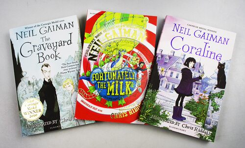 尼尔盖曼3册盒装 英文原版小说 Neil Gaiman 坟场之书 鬼妈妈 爸爸去哪儿了 The Graveyard Book 青少年读物 英文版原版英语书籍 - 图1