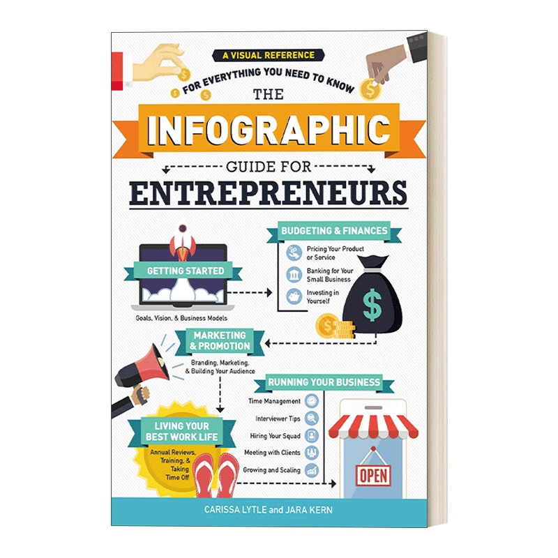 英文原版 The Infographic Guide for Entrepreneurs 图解企业 英文版 进口英语原版书籍 - 图0