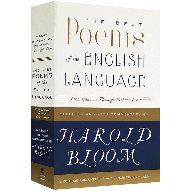 殿堂级英文诗歌 英文原版 The Best Poems of the English Language 从乔叟到弗罗斯特 全英文版诗歌集 进口英语书籍正版 - 图0