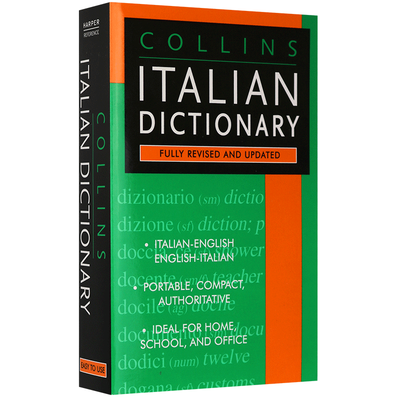 华研原版柯林斯意大利语英语词典英文原版书意英双语字典 Collins Italian Dictionary进口书籍英文版-图0