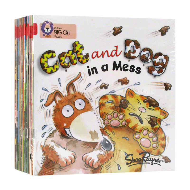 英文原版 BigCat Phonics Red A 柯林斯大猫自然拼读红色套装14册A 英文版 进口英语原版书籍
