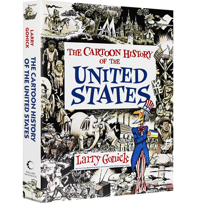 华研原版漫画美国历史入门英文原版 Cartoon History of the United States英文版进口书籍-图1