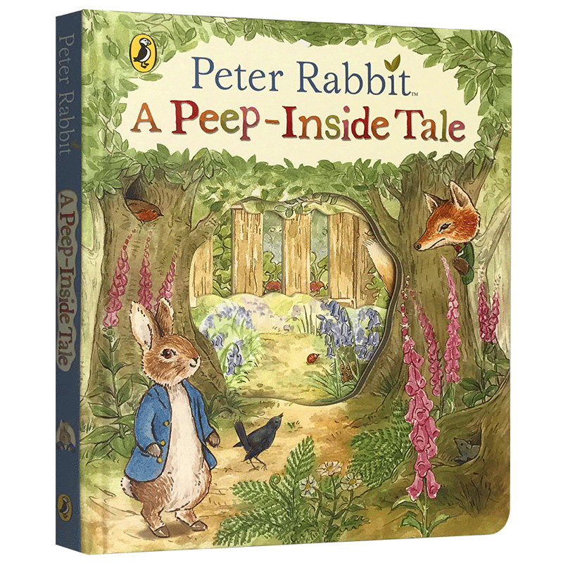 彼得兔的故事 英文原版绘本 Peter Rabbit A Peep-Inside Tale 儿童启蒙英语早教纸板洞洞书 Beatrix Potter 英文版进口书正版 - 图1