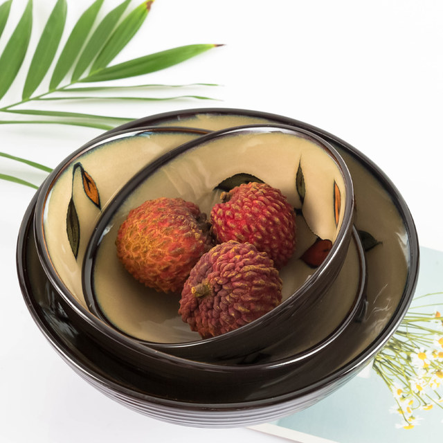 Yuquan Colorful Leaf Bowl European-style household simple and creative