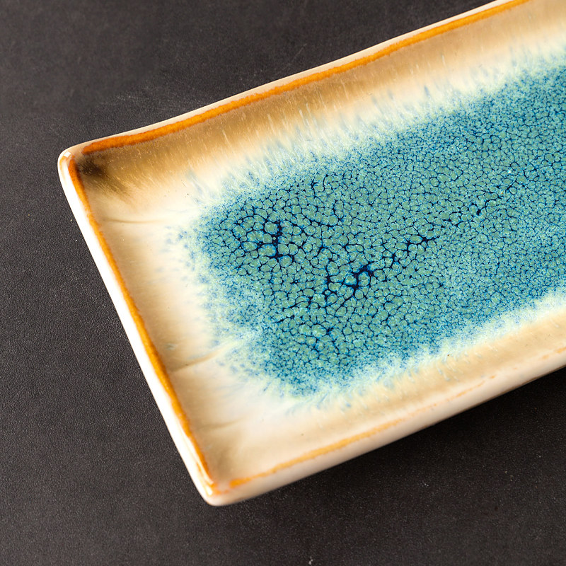 玉泉创意碟子长方盘陶瓷盘子复古寿司盘餐盘日式鱼盘菜盘家用餐具,淘宝优惠券,粉丝福利购,淘宝优惠卷