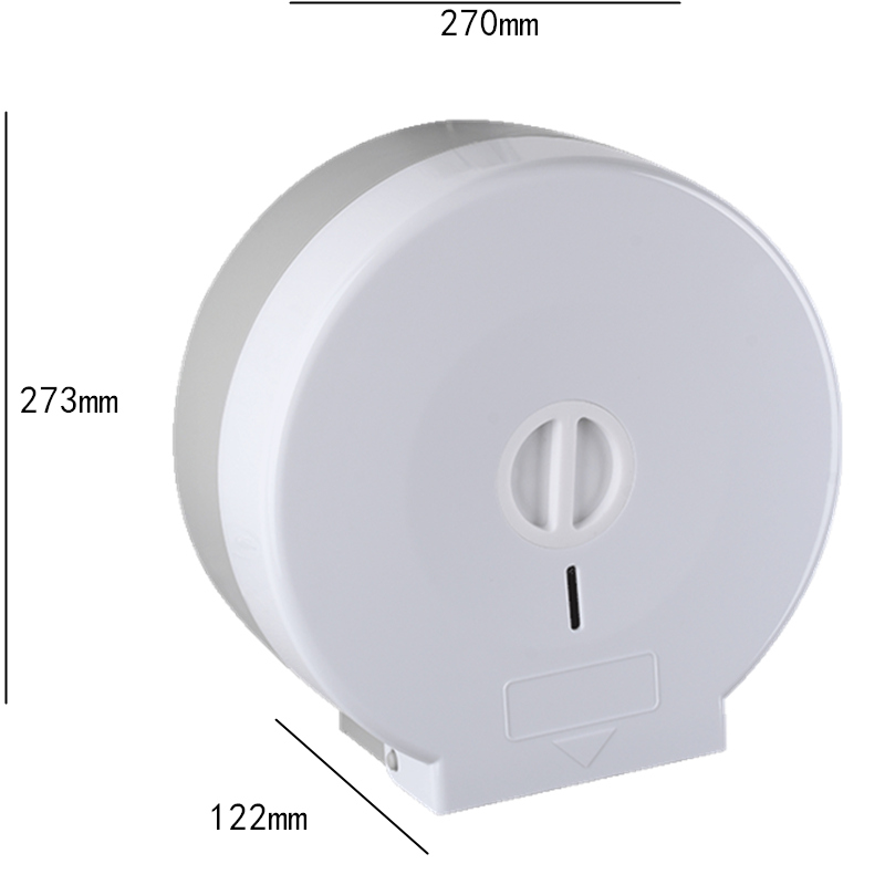 厕所大卷纸盒壁挂式免打孔防水塑料家用酒店抽纸巾架大盘纸厕纸盒 - 图1
