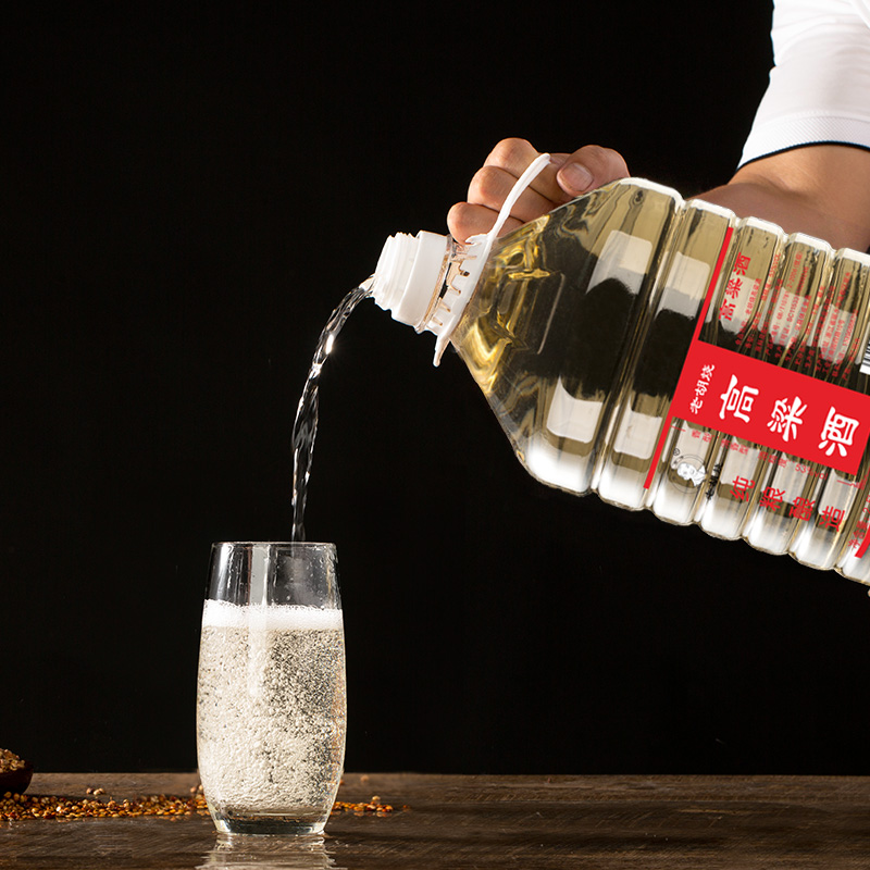 老胡烧 2.5升高粱酒白酒53度桶装 自酿泡药材粮食 原浆酒