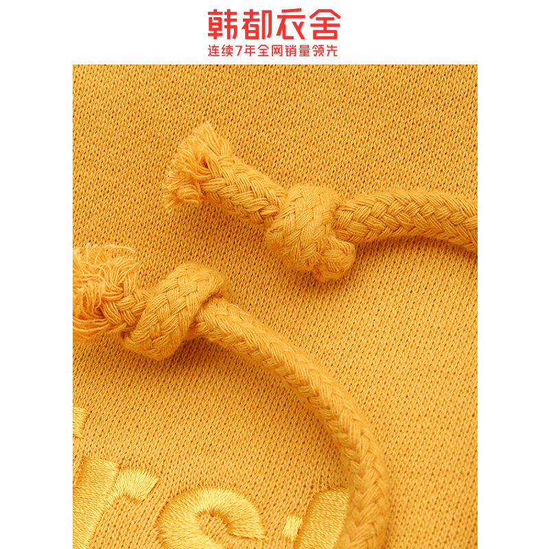 韩都衣舍2020年新款设计感宽松卫衣 韩都衣舍嗒嗒卫衣/绒衫