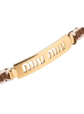 缪缪女士简约字母手链女