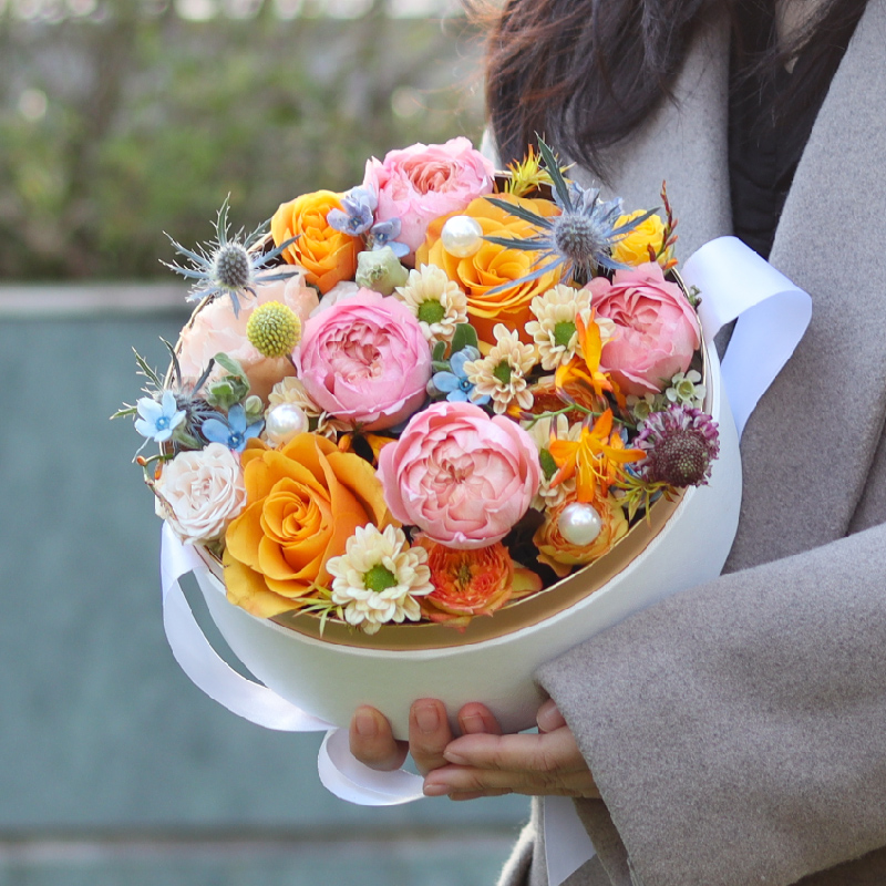 母亲节康乃馨玫瑰鲜花花篮上海朋友生日节日礼物同城配送小时达-图0