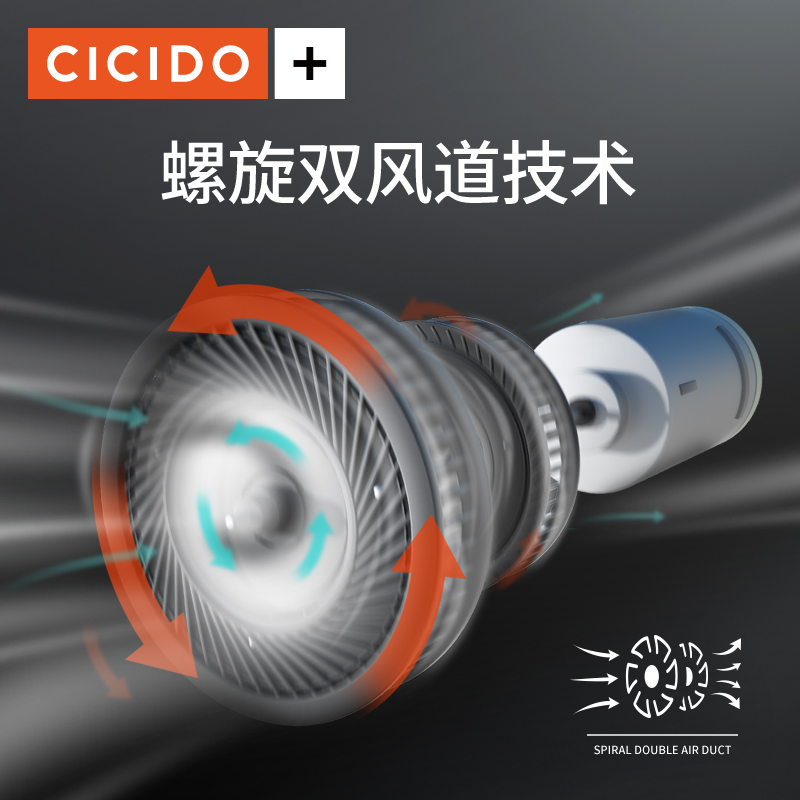 CICIDO微型车载吸尘器车用无线充电大功率家用两用手持式汽车内用 - 图0