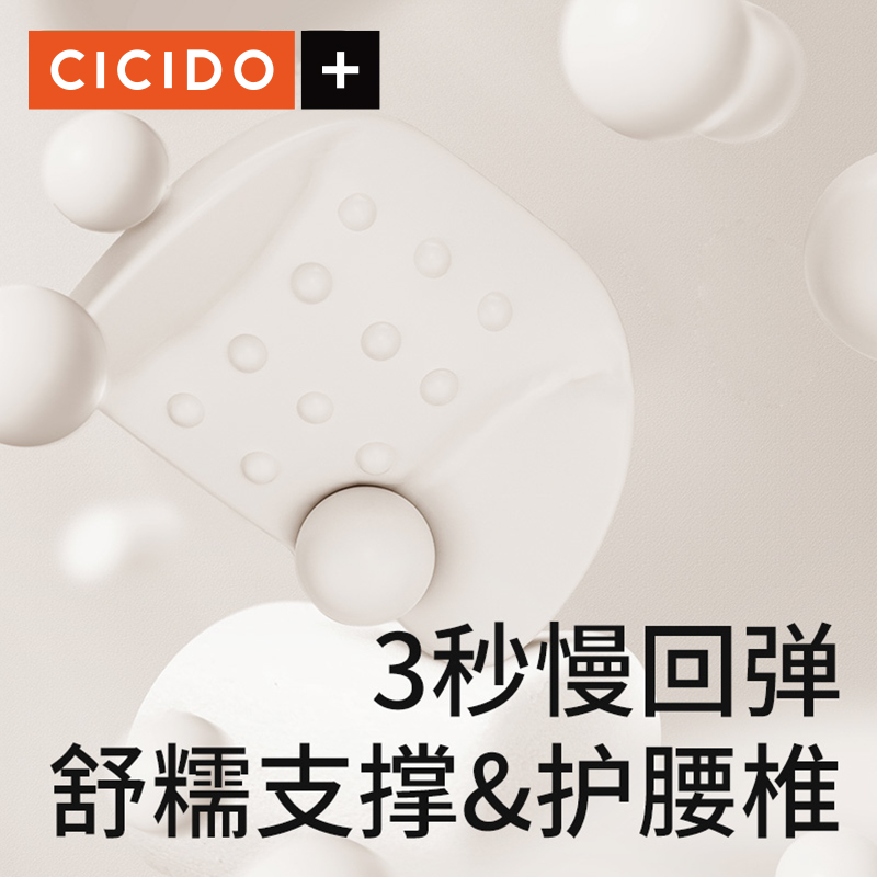 CICIDO汽车腰靠垫主驾驶司机开车护腰神器车载头枕腰托枕腰部支撑 - 图1