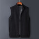 Vest, velvet and thickened stand collar sleeveless sweater vest