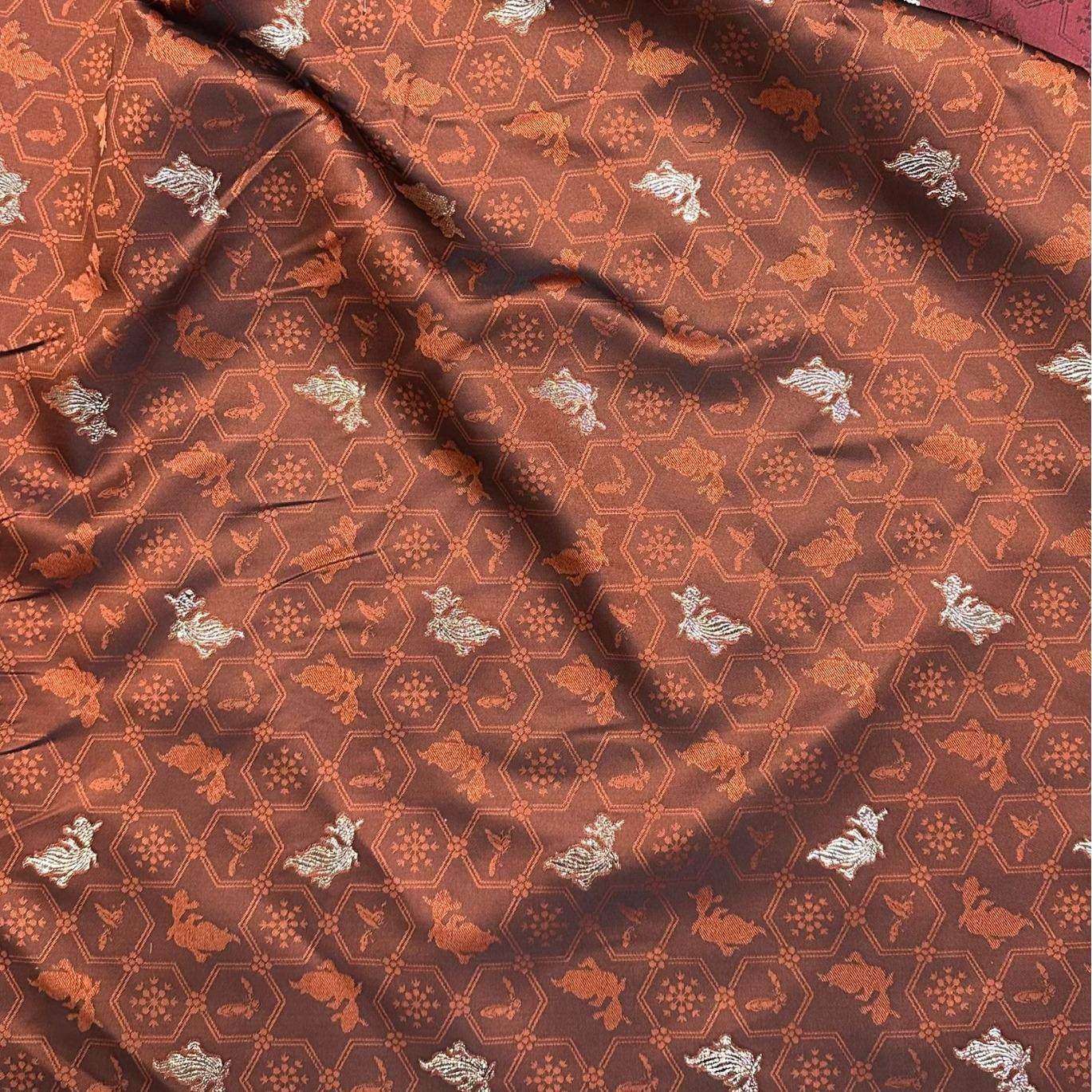 汉服民族服补服面料织金提花小锦鲤色织提花布bjd娃衣9004,淘宝优惠券,粉丝福利购,淘宝优惠卷