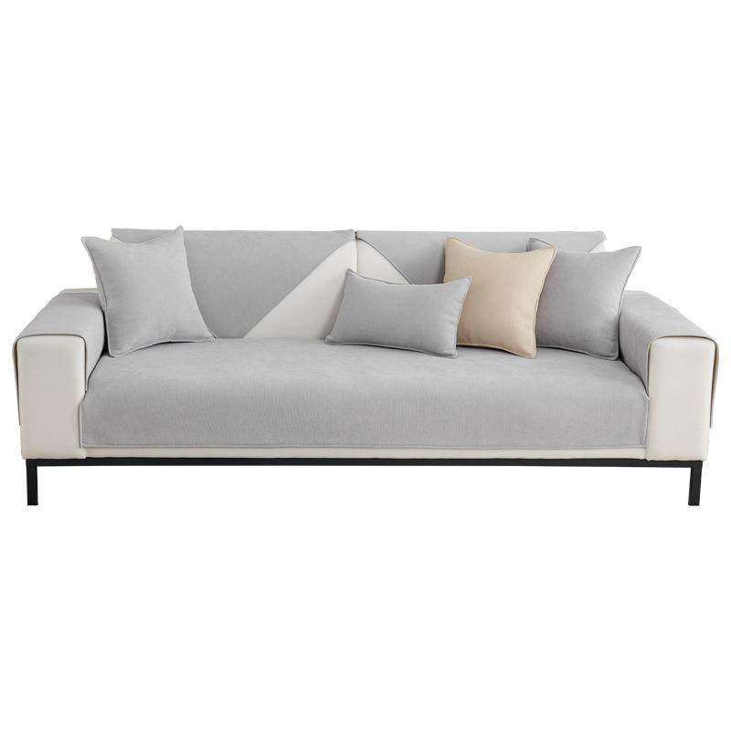 纯色雪尼尔沙发垫子2026新款四季通用坐垫防滑沙发套罩靠背盖布巾,淘宝优惠券,粉丝福利购,淘宝优惠卷