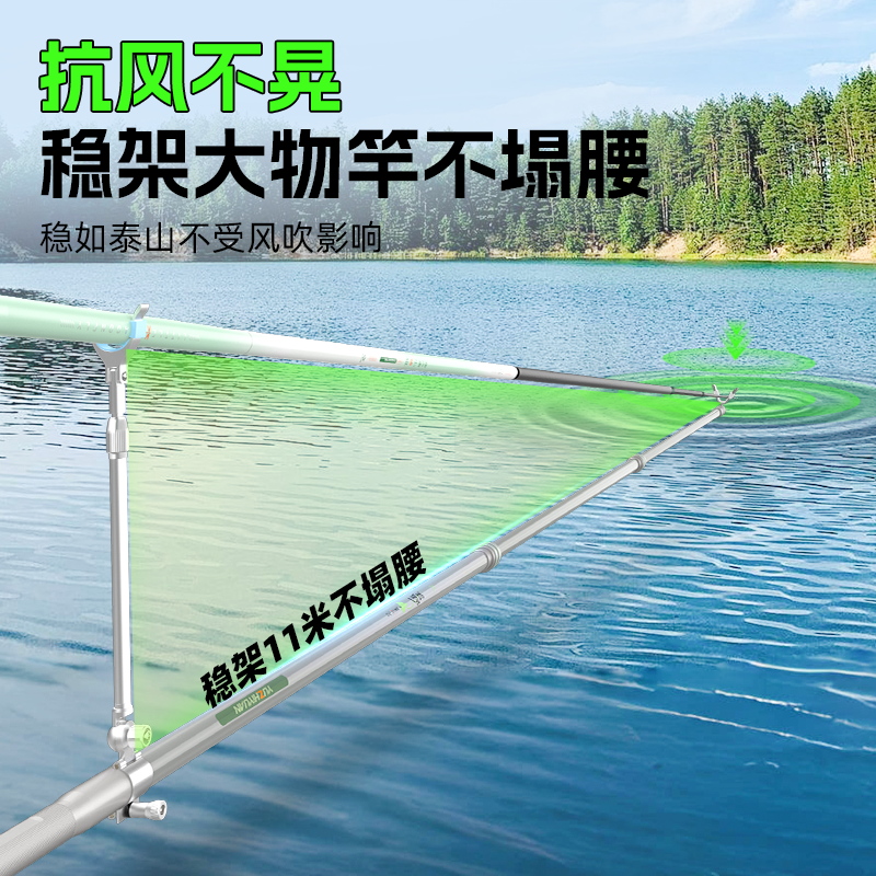 渔之源钓鱼炮台支架鱼竿架大物鱼竿支架钓箱台钓地插碳素架杆手竿 - 图1