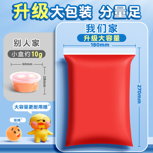 白色超轻粘土橡皮泥彩泥儿童24色36色红色黏土幼儿大包装单色补充装环保手办diy材料包工具套装橡胶泥 - 图0