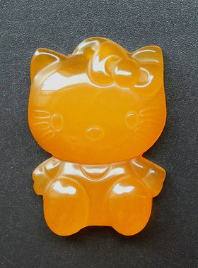 天然玛瑙hellokitty玉饰品手工