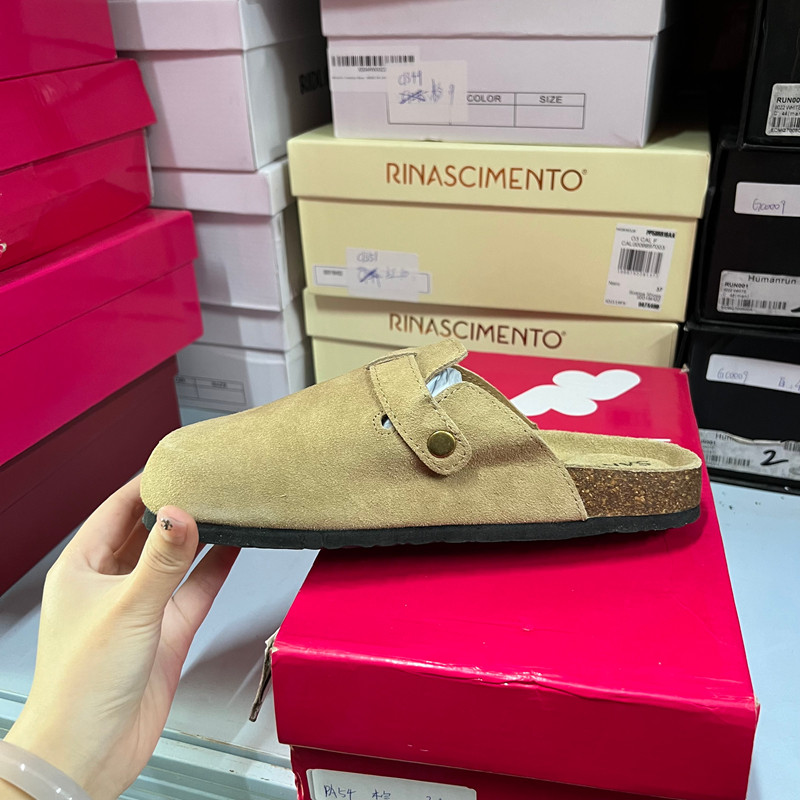 【瑕疵】真皮！断码折扣捡漏圆头平底皮带扣半拖懒人鞋,淘宝优惠券,粉丝福利购,淘宝优惠卷