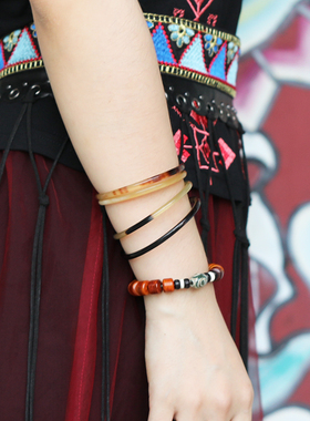 牦牛角天然西藏民族风手环