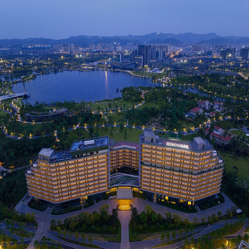 【桃花节】成都东安湖木棉花酒店精选湖景房1晚含双早 - 图0