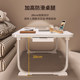 Small table on the study bed in college dormitory