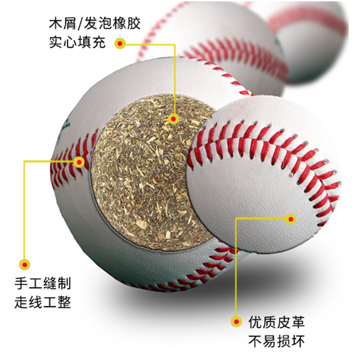 垒球小学生专用10寸儿童投掷中考用的标准训练比赛硬软式棒球装备