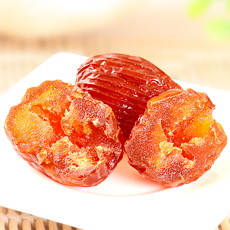 河岸红阿胶水晶蜜枣500g 山东阿娇红枣独立包装 蜜饯零食