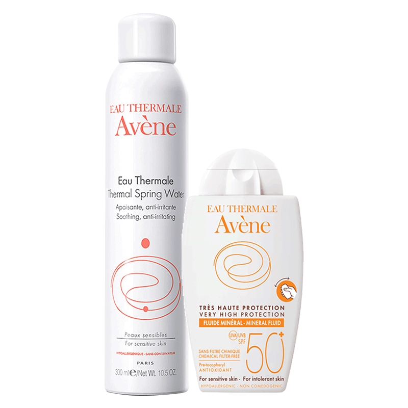 淘遍全球海外专营店Avene雅漾舒护活泉水喷雾300ml+倍护防晒液 SPF50+40ml0