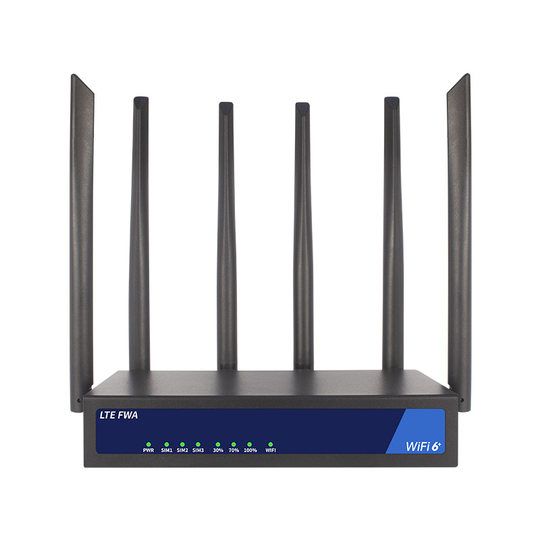 4G无线工业WIFI6双频路由器电信移动随身SIM卡ESIM多卡切换全网通交换机RS485千兆宽带转有线RJ45以太网GPS