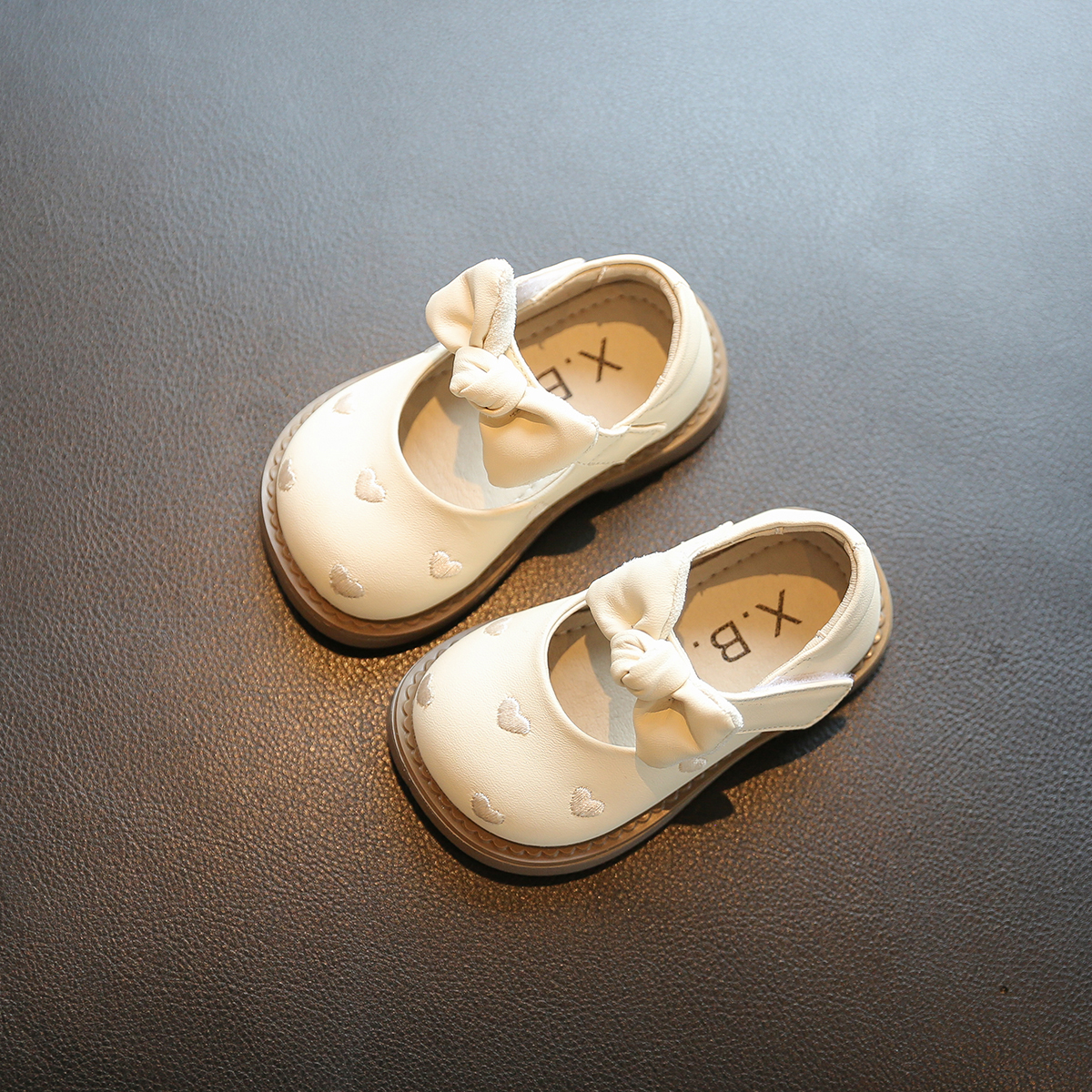女宝宝鞋子软底婴儿学步鞋小童公主鞋秋冬1一2-3岁真皮女童小皮鞋 - 图2