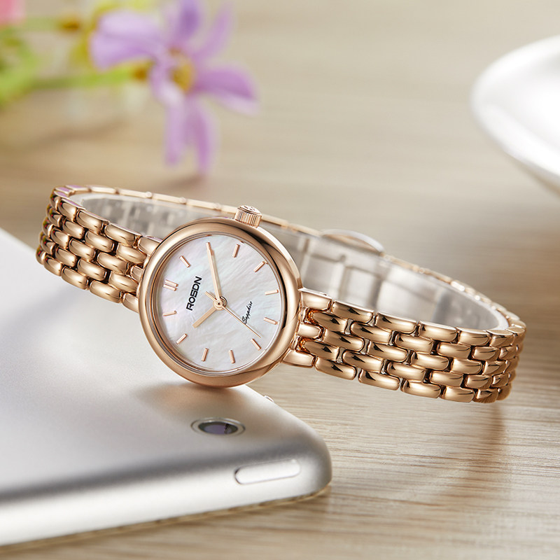 劳士顿正品2020新款简约气质石英表 rosdn劳士顿兰蒂克国产腕表