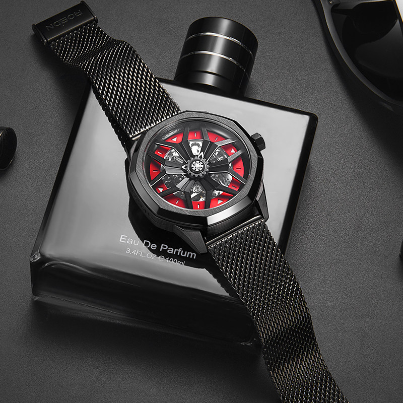 劳士顿无畏系列镂空全自动机械怀表 rosdn劳士顿兰蒂克国产腕表