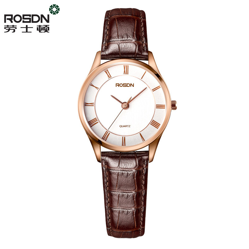 劳士顿正品时尚简约气质情侣石英表 rosdn劳士顿兰蒂克国产腕表