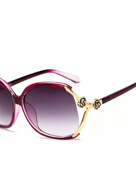 山茶花镂空大框女士太阳镜百搭