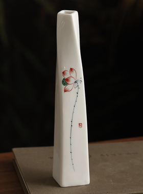 窄口细高花瓶摆件客厅插花假花仿真花家居装饰品玄关电视机柜摆设