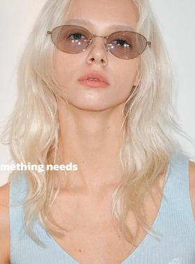 25ss小众设计新款金属眼镜