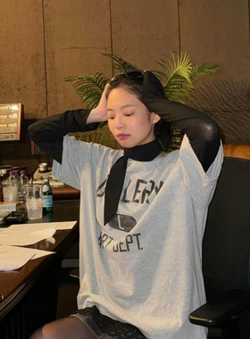 jennie录音棚同款丝巾女短款