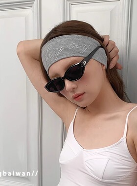 针织发带女春夏百搭吸汗