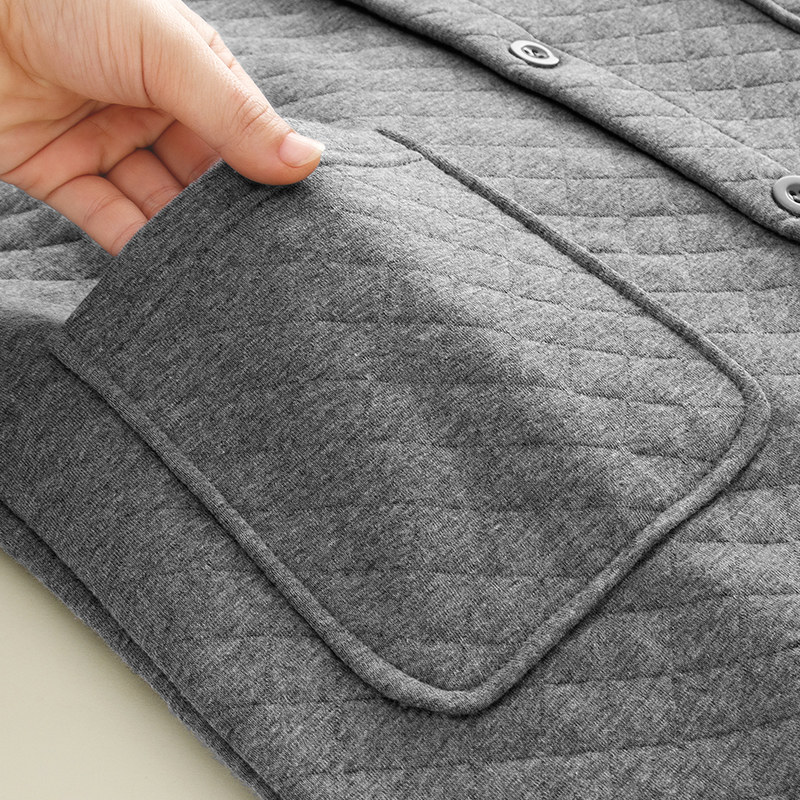 雅鹿中老年开衫保暖加肥加大单上衣 龙俊祥服饰保暖上装