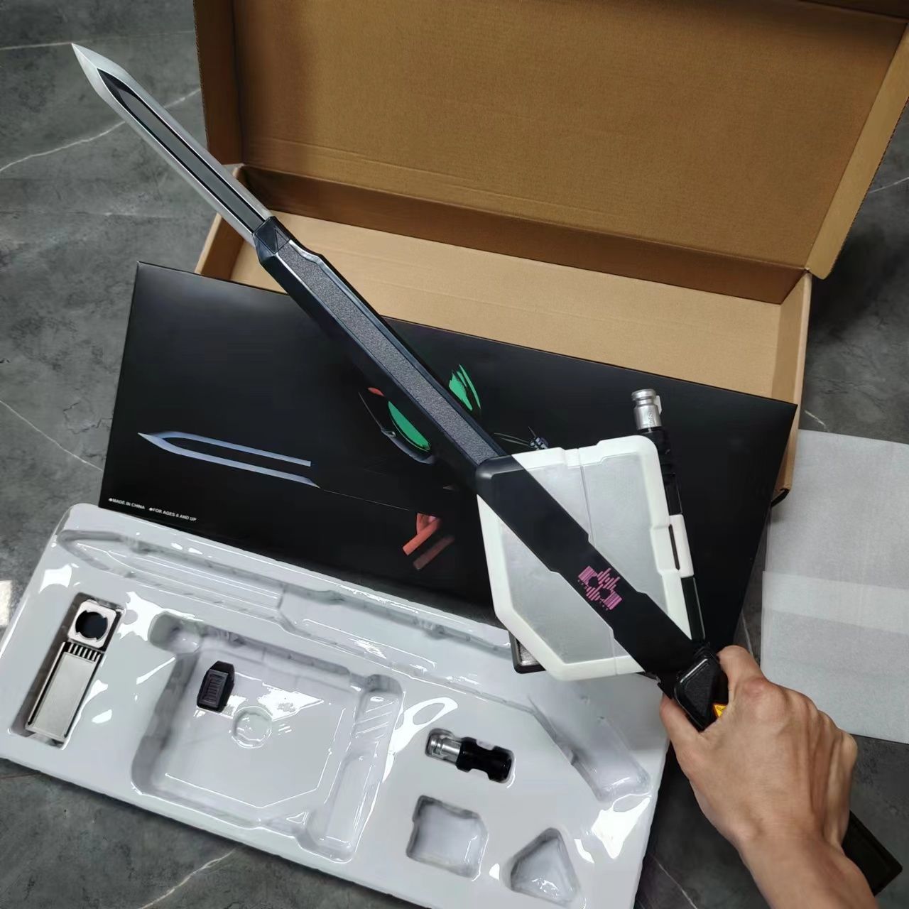 国产csm卡盒剑帝骑dx白帝DCD品红腰带驱动器假面骑士小明卡盒剑 - 图2