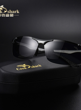 cookshark库克鲨鱼偏光太阳镜男