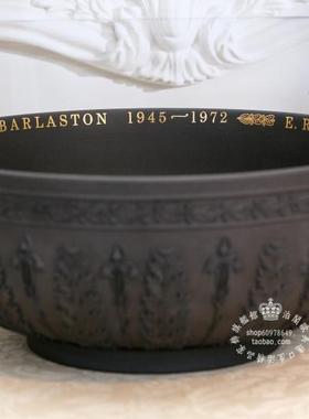 玄武岩陶瓷帝王大缽古件英国摆件