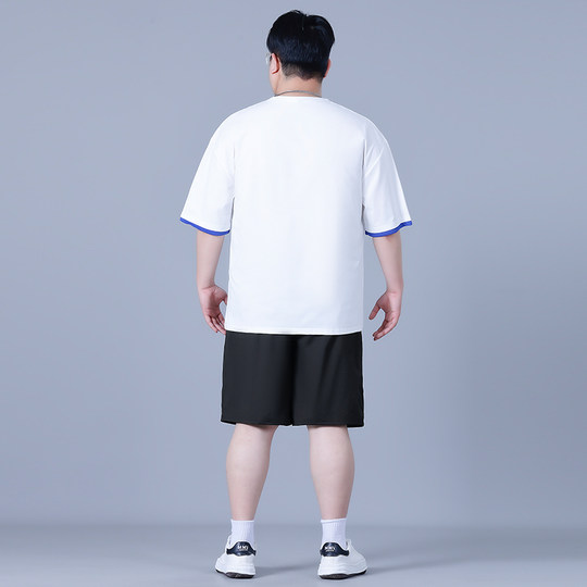 T-shirt à manches courtes masculin 2025 Nouveaux vêtements pour hommes de grande taille plus grosse