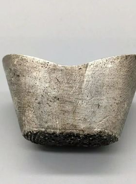 老银锭银元宝梧州府同治蜂窝银锭大清库银古玩收藏仿古工艺品