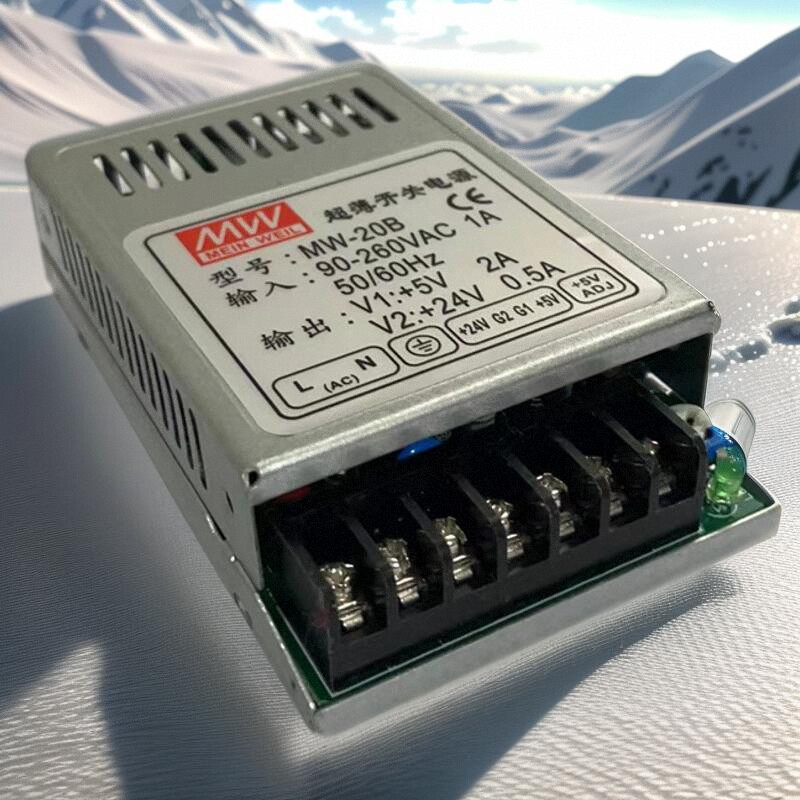 双路开关电源5V2A/24V0.5A两组电压输出功率20W小型超薄开关电源 - 图0
