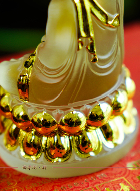 地藏菩萨仿琉璃供奉佛像祝福摆件