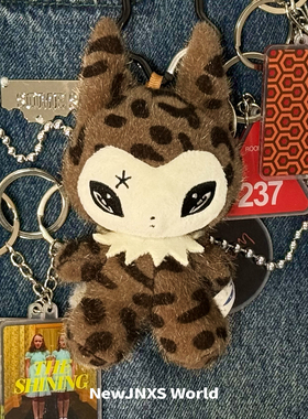 江南先生NewJNXS World豹猫可爱玩偶挂件豹纹猫耳毛绒挂饰