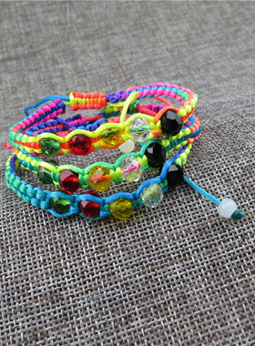 手工编织婴儿端午节五彩绳